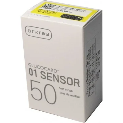 نوار تست قند گلوکوکارد glucocard01 sensor 1