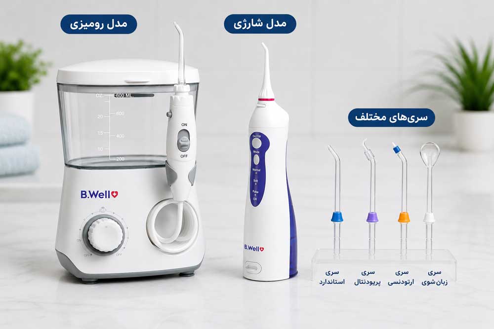 واترجت دندانی چیست و مناسب چه کسانی است؟ + کاربرد آن 4 واترجت-شارژی-و-رومیزی-و-سری-ها